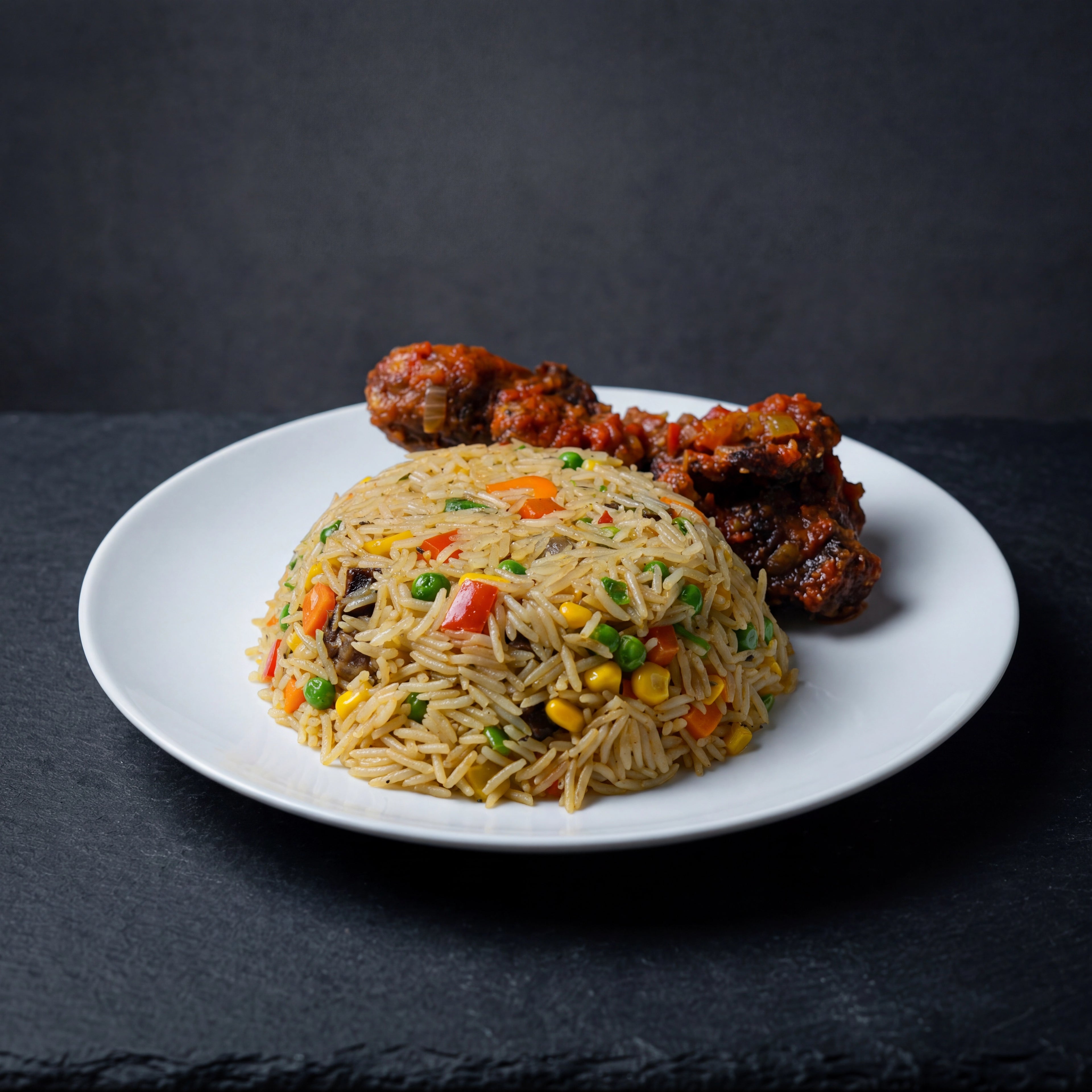 2L Nigerian Fried Rice with 4 pieces of Chicken